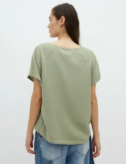 Damila V-M T-shirt - Lysegrøn