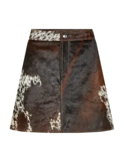 Faye-M Cow Leather Nederdel - Print