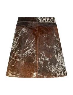 Faye-M Cow Leather Nederdel - Print
