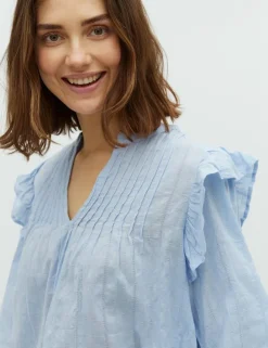 Gemala LS-M Bluse - Blå