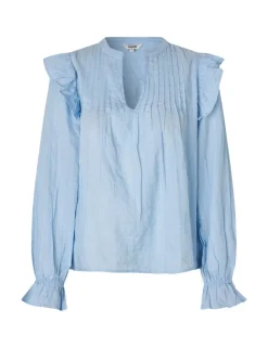 Gemala LS-M Bluse - Blå