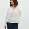 Gemala LS-M Bluse - Hvid