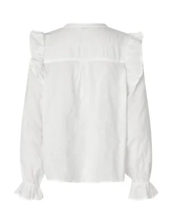 Gemala LS-M Bluse - Hvid