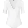 Georgine Basic Bodystocking - Hvid