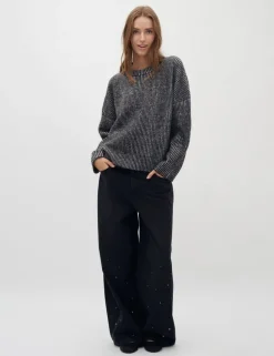 Gillian Contrast-M Strik - Sort