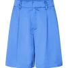 Guri-M Satin Shorts - Blå