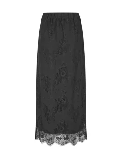 Jadine Lace-M Nederdel - Sort