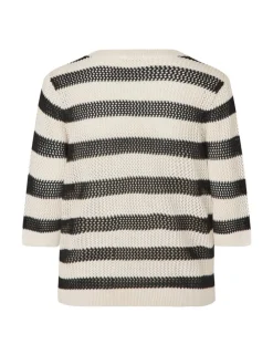 Neale-M Strikket T-shirt - Stribet