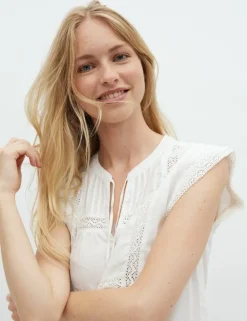 Odilina-M Top - Hvid
