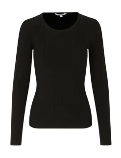 Trenna Strikbluse - Sort