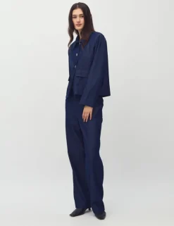 Yoshi-M Magnolia Blazerjakke - Denim